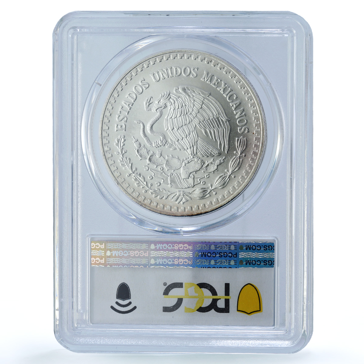 Mexico 1 onza Libertad Angel of Independence KM-613 MS 65 PCGS silver coin 1996 Mexico 1 onza Libertad Angel of Independence KM-613 MS 65 PCGS silver coin 1996