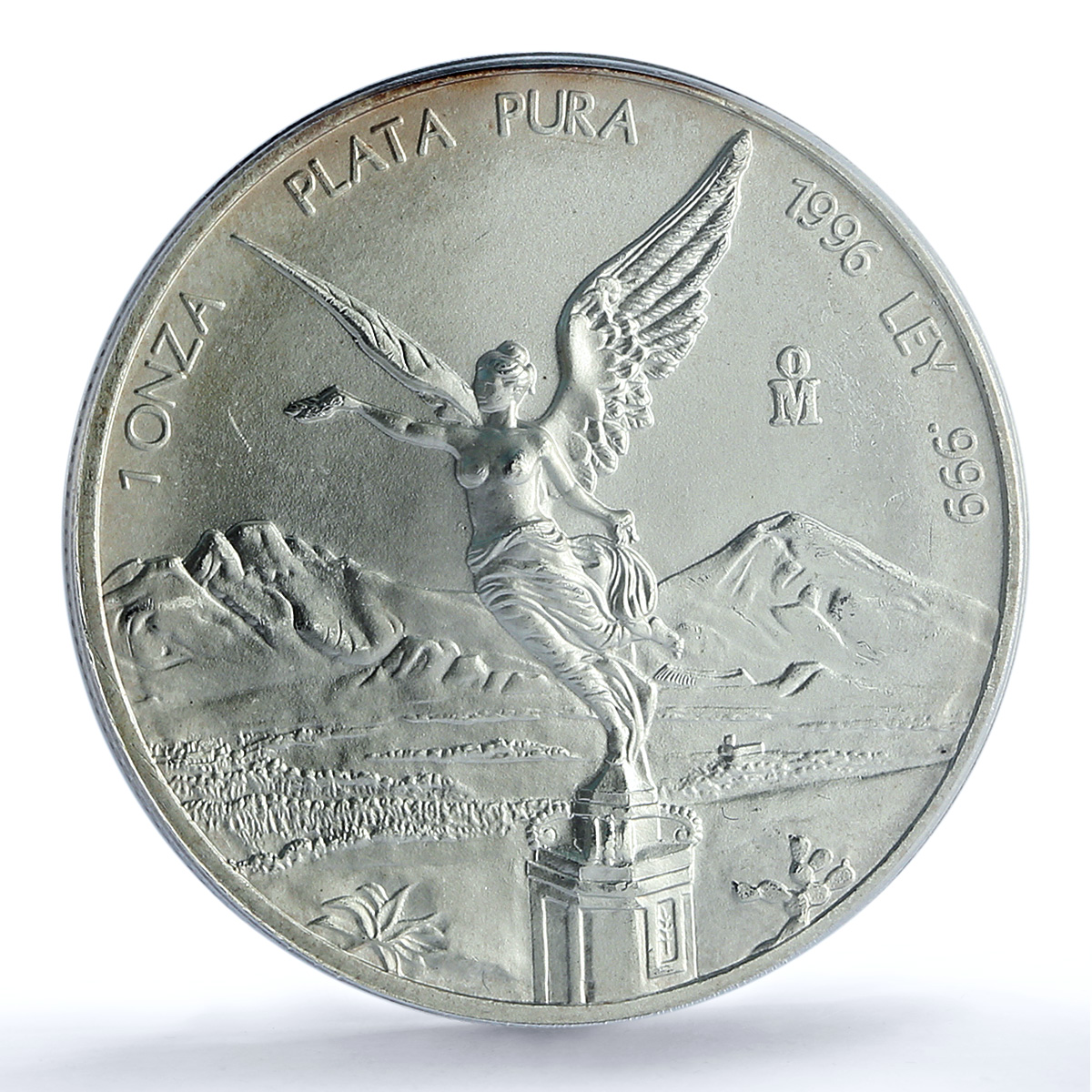 Mexico 1 onza Libertad Angel of Independence KM-613 MS 65 PCGS silver coin 1996 Mexico 1 onza Libertad Angel of Independence KM-613 MS 65 PCGS silver coin 1996