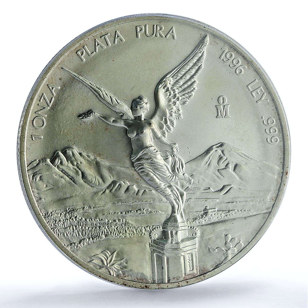 Mexico 1 onza Libertad Angel of Independence KM-613 MS 69 PCGS silver coin 1996 Mexico 1 onza Libertad Angel of Independence KM-613 MS 69 PCGS silver coin 1996