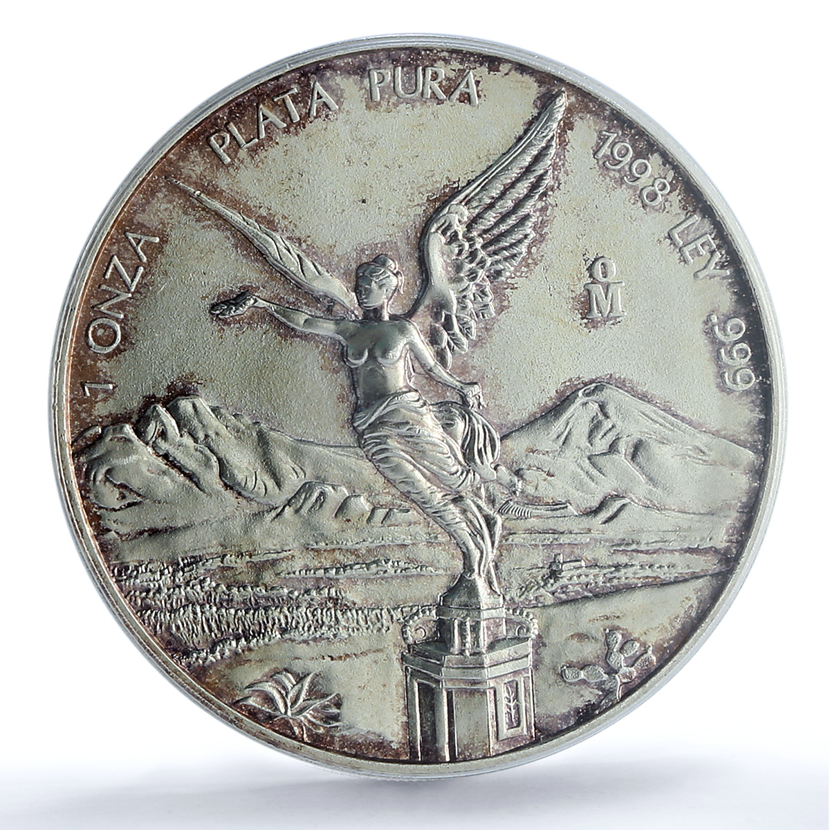 Mexico 1 onza Libertad Angel of Independence KM-613 MS 68 PCGS silver coin 1998 Mexico 1 onza Libertad Angel of Independence KM-613 MS 68 PCGS silver coin 1998