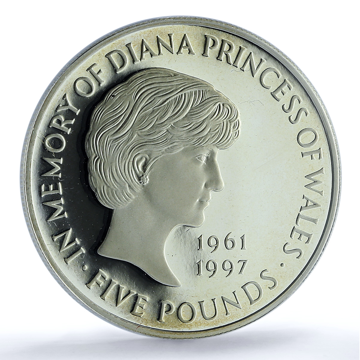 Great Britain 5 pounds Princess Diana Wales KM-997a PR 68 PCGS silver coin 1999