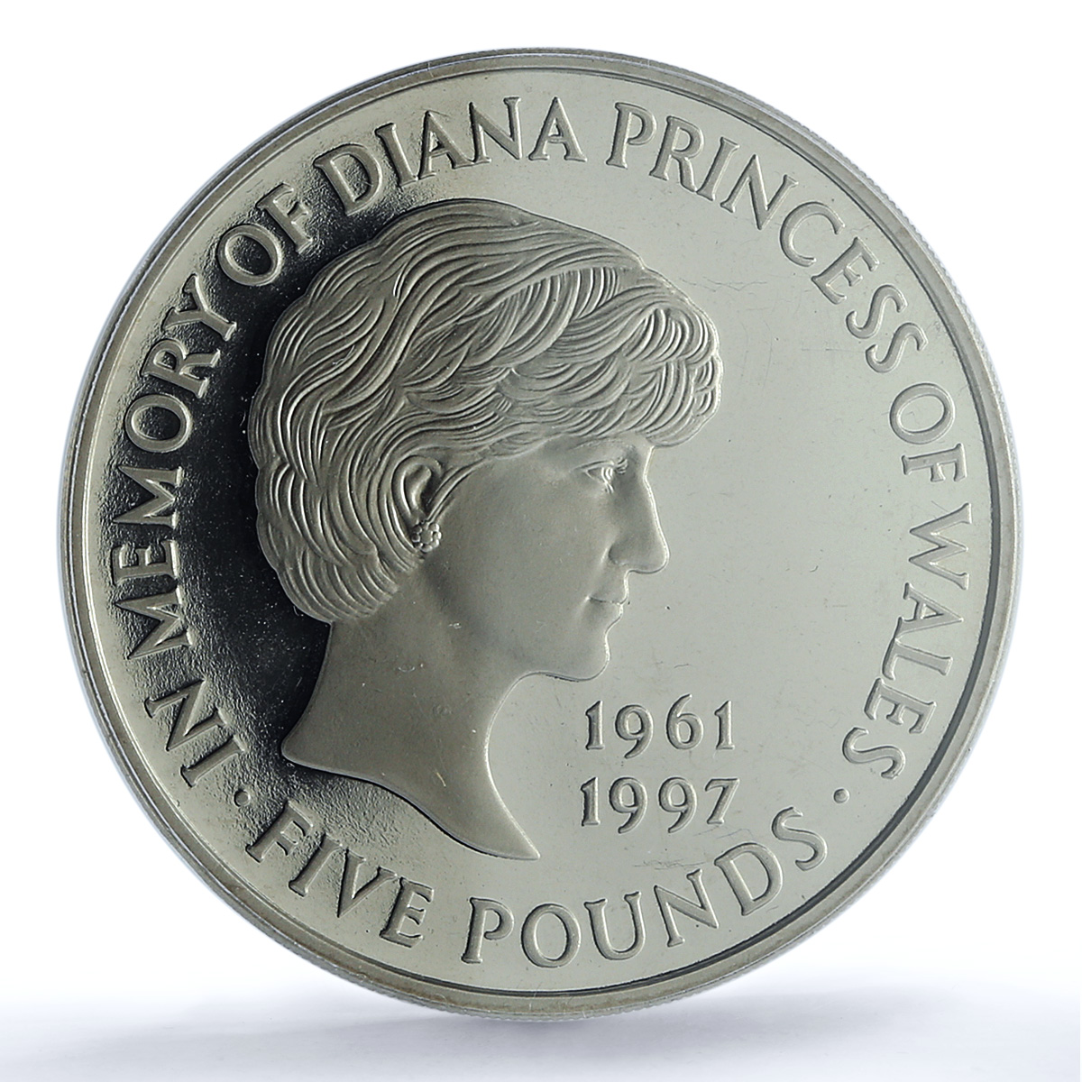 Great Britain 5 pounds Princess Diana Wales KM-997 PR 69 PCGS CuNi coin 1999 Great Britain 5 pounds Princess Diana Wales KM-997 PR 69 PCGS CuNi coin 1999