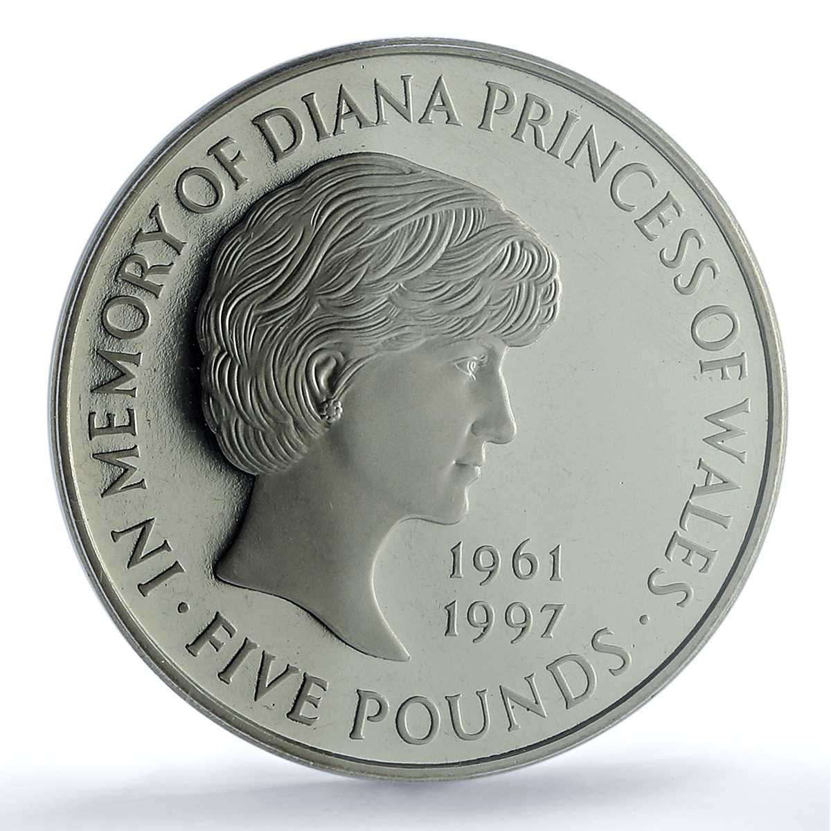 Great Britain 5 pounds Princess Diana Wales KM-997 PR 68 PCGS CuNi coin 1999
