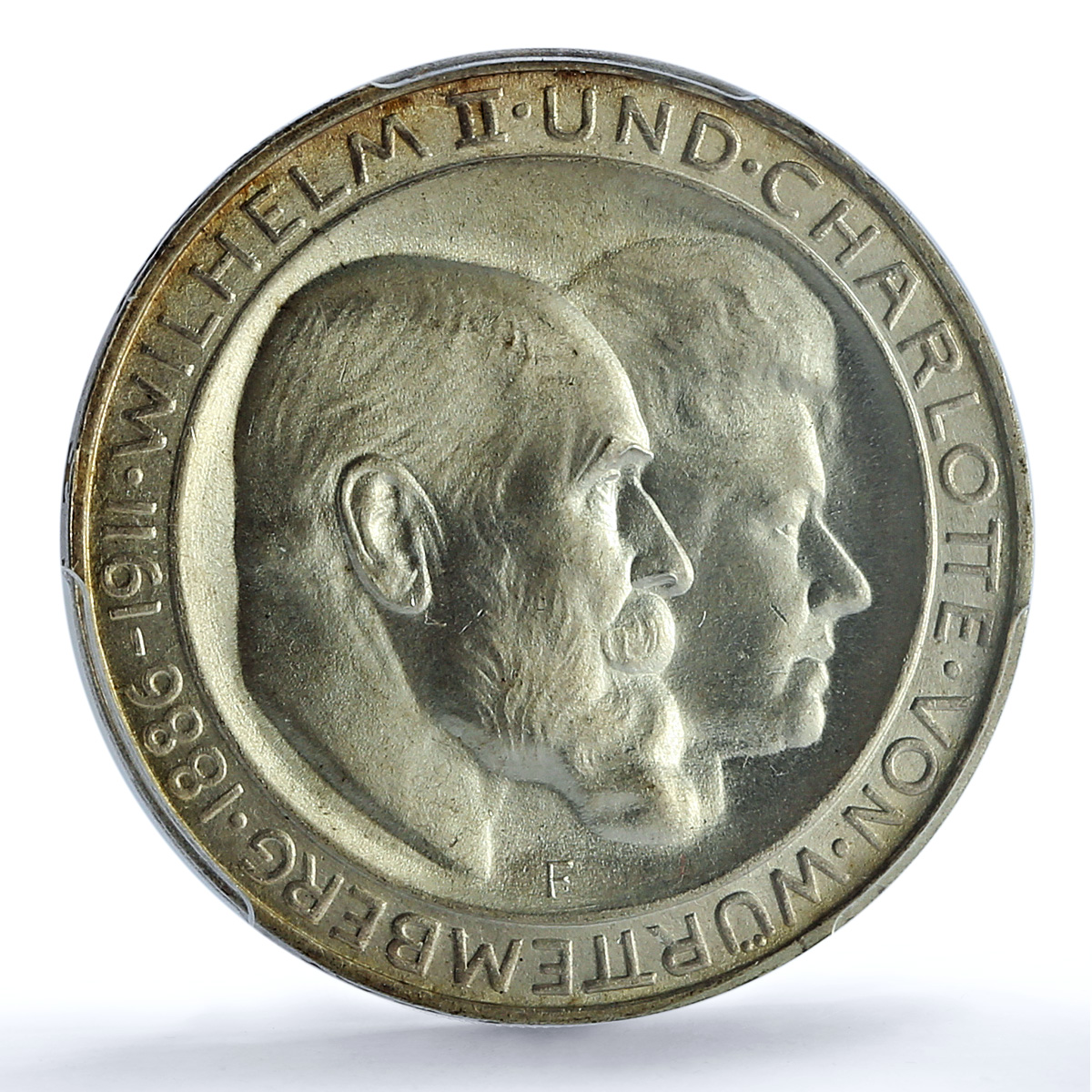Germany Wurttemberg 3 mark Wilhelm II Wedding J-177a MS 66 PCGS silver coin 1911 Germany Wurttemberg 3 mark Wilhelm II Wedding J-177a MS 66 PCGS silver coin 1911
