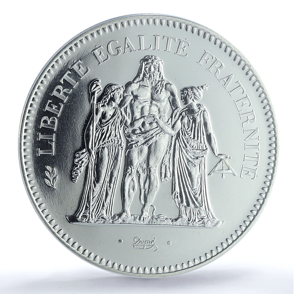 France 50 francs Hercules KM-941.1 Gad-882 F-427 MS 68 PCGS silver coin 1974 France 50 francs Hercules KM-941.1 Gad-882 F-427 MS 68 PCGS silver coin 1974