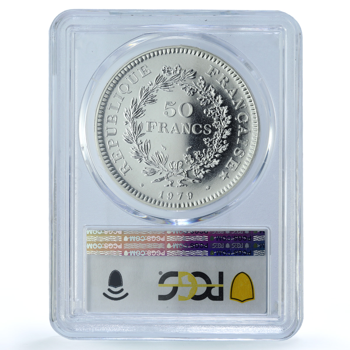 France 50 francs Hercules Gad-882 F-427 KM-941 MS 67 PCGS silver coin 1979 France 50 francs Hercules Gad-882 F-427 KM-941 MS 67 PCGS silver coin 1979