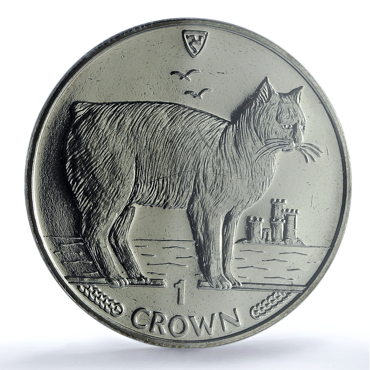 Isle of Man 1 crown Manx Cat KM-245 Cat Crowns MS 65 PCGS CuNi coin 1988 Isle of Man 1 crown Manx Cat KM-245 Cat Crowns MS 65 PCGS CuNi coin 1988