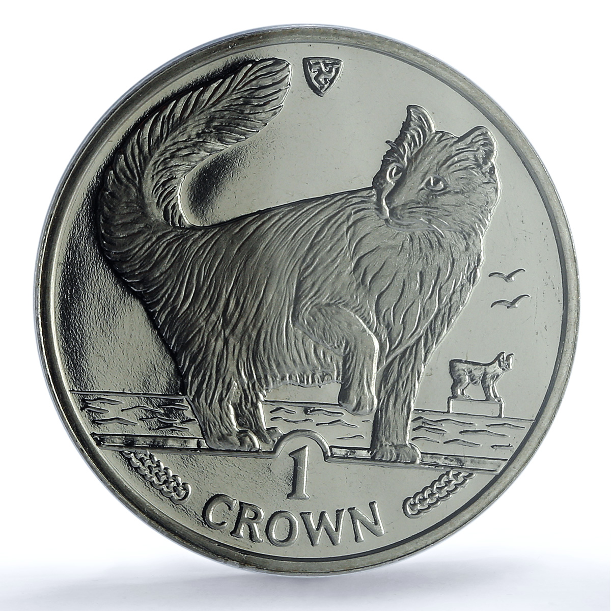 Isle of Man 1 crown Norwegian Forest KM-292 Cat Crowns MS 66 PCGS CuNi coin 1991 Isle of Man 1 crown Norwegian Forest KM-292 Cat Crowns MS 66 PCGS CuNi coin 1991
