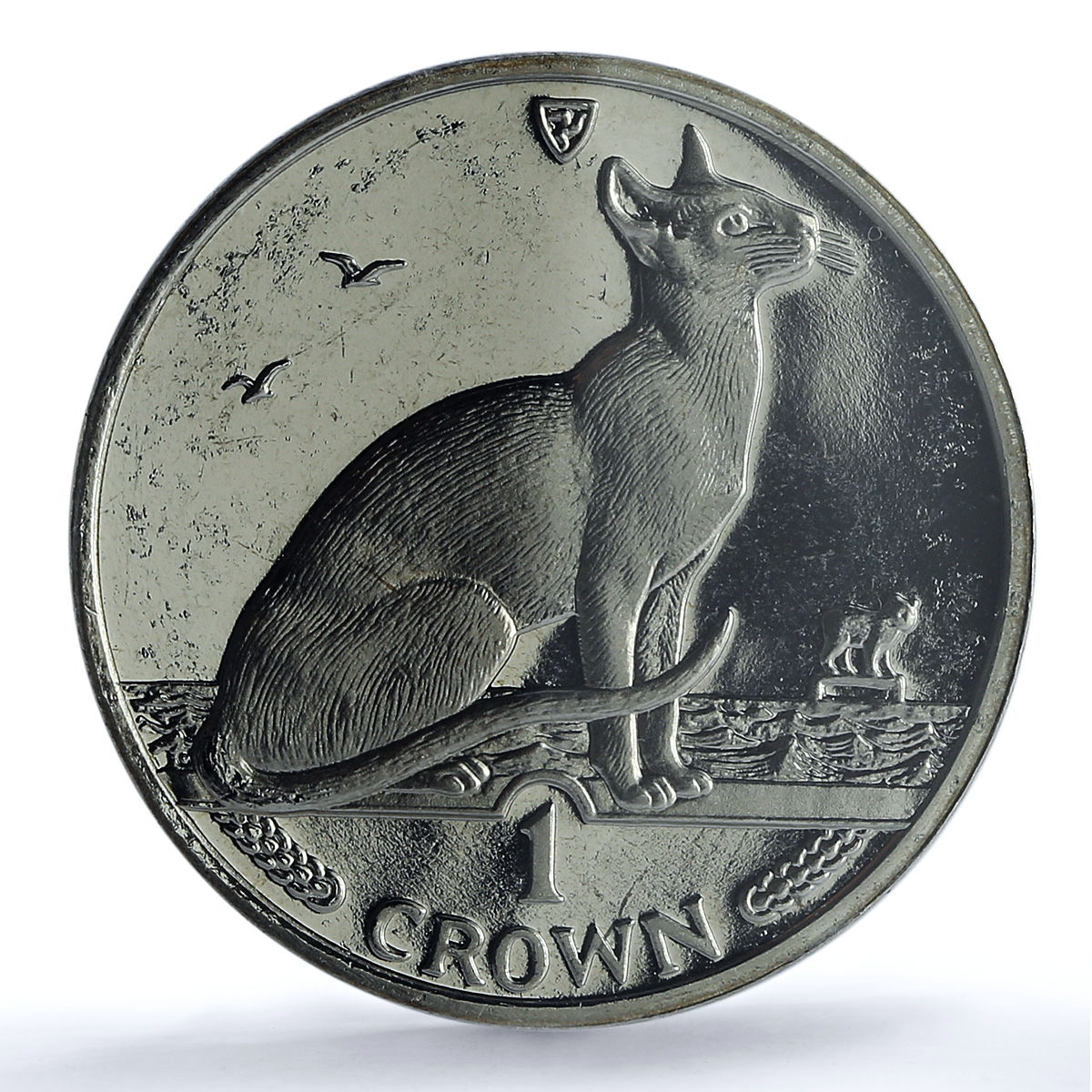 Isle of Man 1 crown Siamese Cat KM-332 Cat Crowns MS 64 PCGS CuNi coin 1992 Isle of Man 1 crown Siamese Cat KM-332 Cat Crowns MS 64 PCGS CuNi coin 1992
