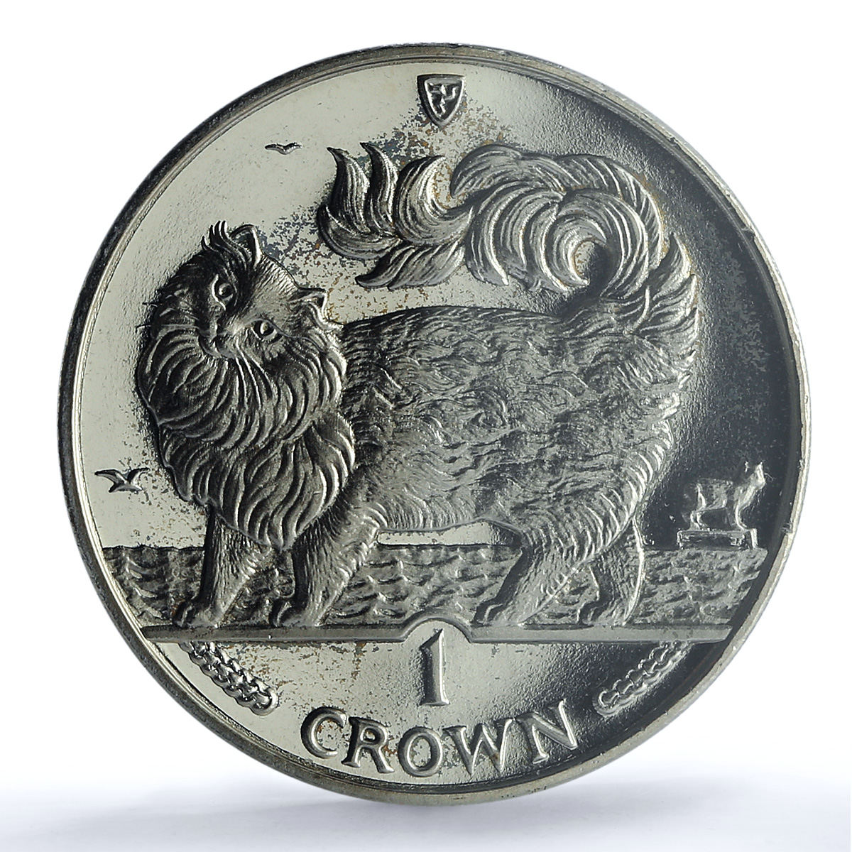 Isle of Man 1 crown Maine Coon Cat KM-353 Cat Crowns MS 66 PCGS CuNi coin 1993 Isle of Man 1 crown Maine Coon Cat KM-353 Cat Crowns MS 66 PCGS CuNi coin 1993