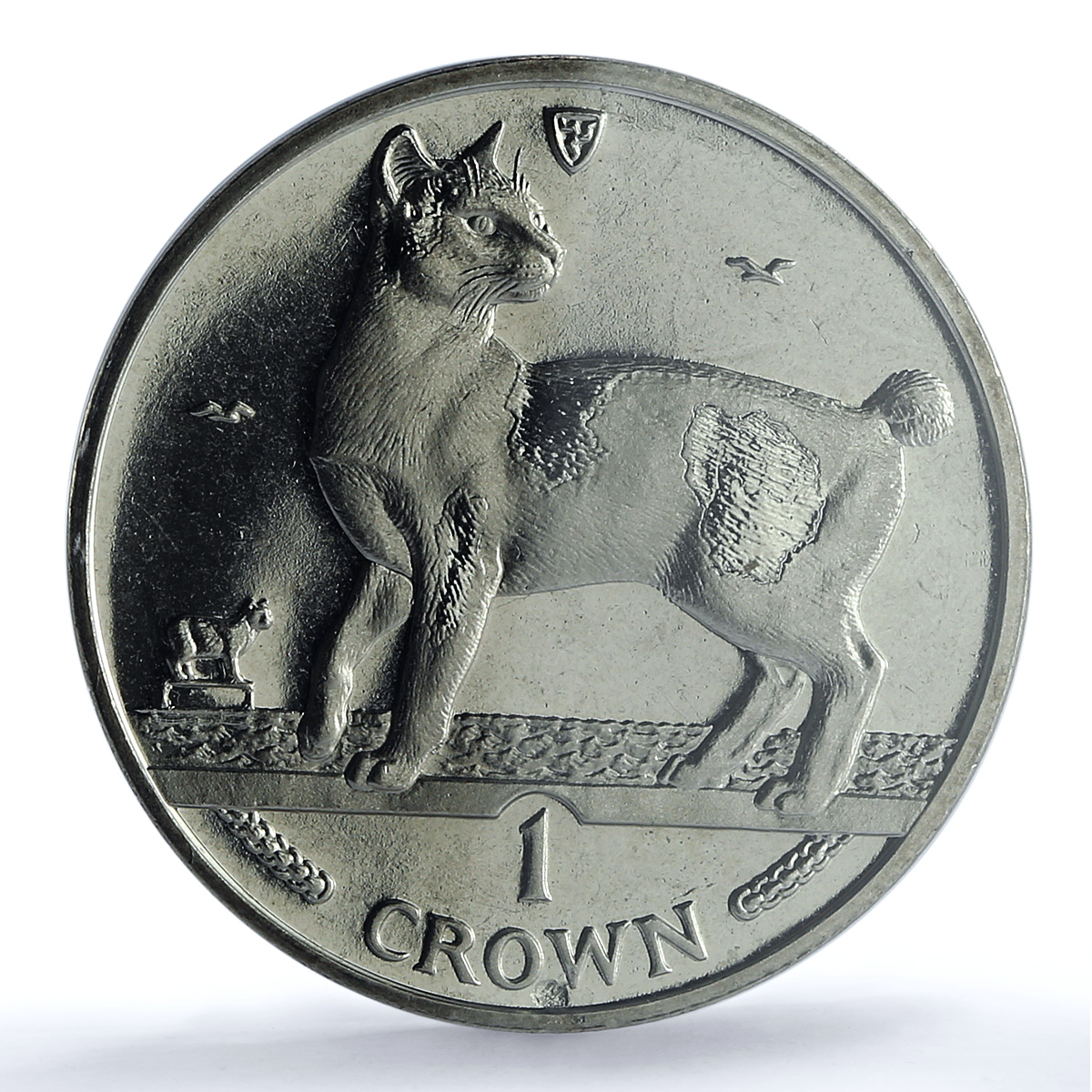 Isle of Man 1 crown Japanese Bobtail KM-380 Cat Crowns MS 65 PCGS CuNi coin 1994 Isle of Man 1 crown Japanese Bobtail KM-380 Cat Crowns MS 65 PCGS CuNi coin 1994