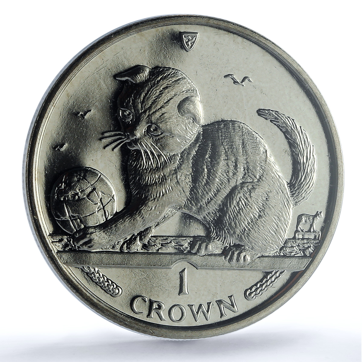 Isle of Man 1 crown Scottish Fold KM-1056 Cat Crowns MS 65 PCGS CuNi coin 2000 Isle of Man 1 crown Scottish Fold KM-1056 Cat Crowns MS 65 PCGS CuNi coin 2000