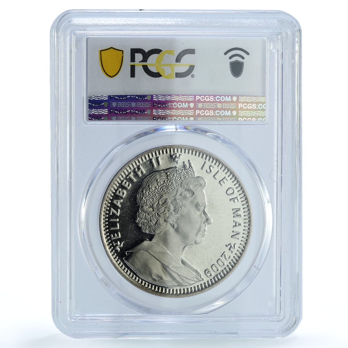 Isle of Man 1 crown Chichilla Cat-1379 Cat Crowns MS 65 PCGS CuNi coin 2009