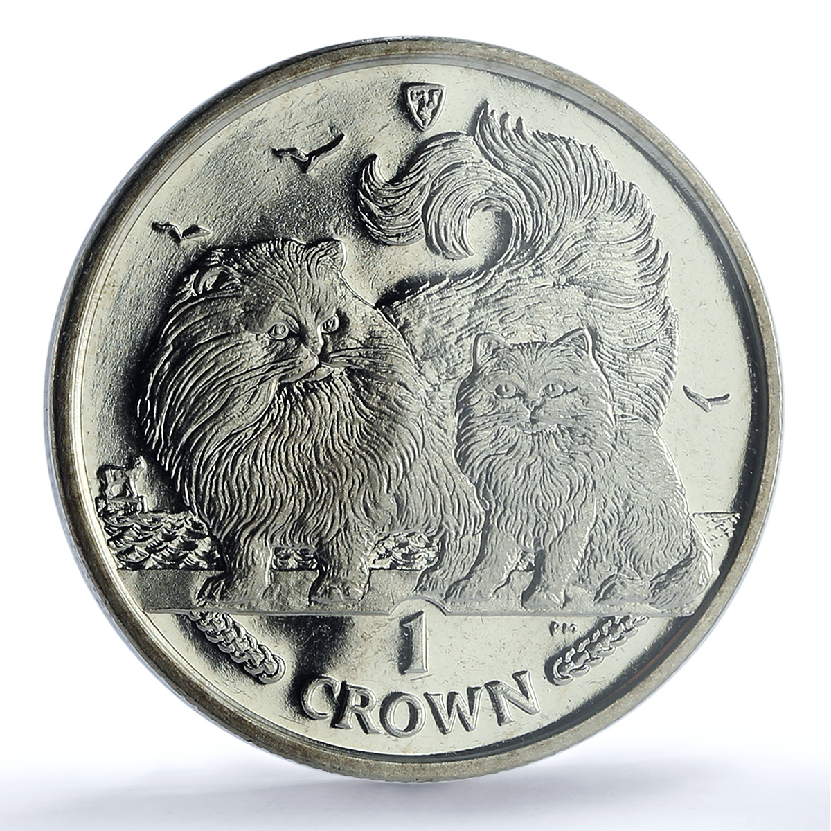 Isle of Man 1 crown Chichilla Cat-1379 Cat Crowns MS 65 PCGS CuNi coin 2009