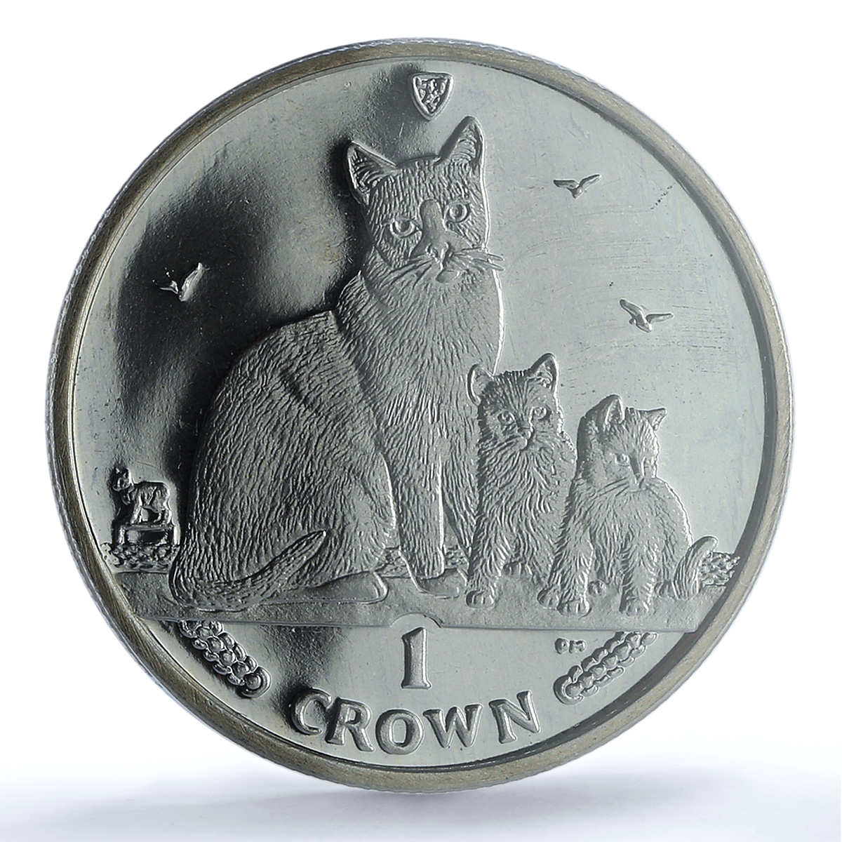 Isle of Man 1 crown Snowshoe Cat KM-1558 Cat Crowns MS 67 PCGS CuNi coin 2014