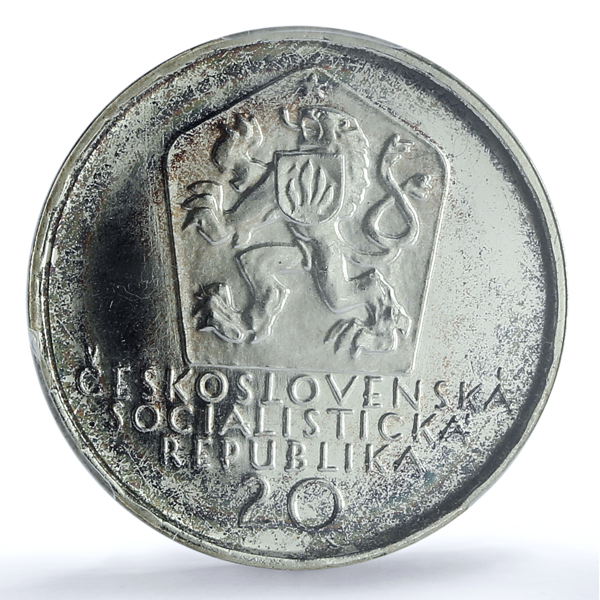 Czechoslovakia 20 korun Sladkovic KM-76 Literature PR 67 PCGS silver coin 1972 Czechoslovakia 20 korun Sladkovic KM-76 Literature PR 67 PCGS silver coin 1972