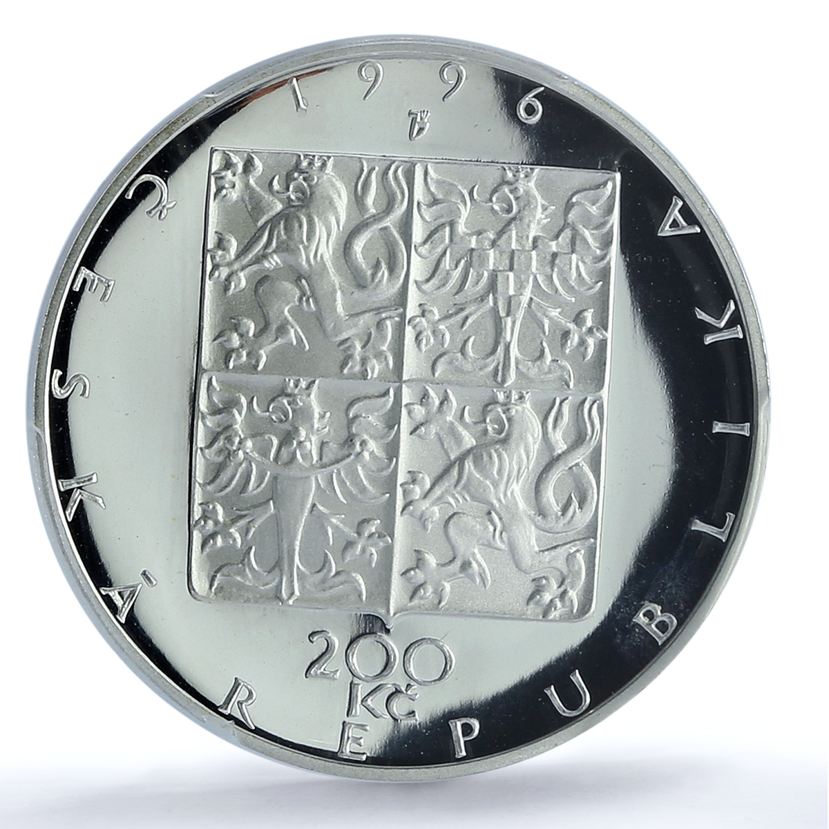 Czech Rep. 200 korun Philarmonic KM-22 Architecture PR 70 PCGS silver coin 1996 Czech Rep. 200 korun Philarmonic KM-22 Architecture PR 70 PCGS silver coin 1996
