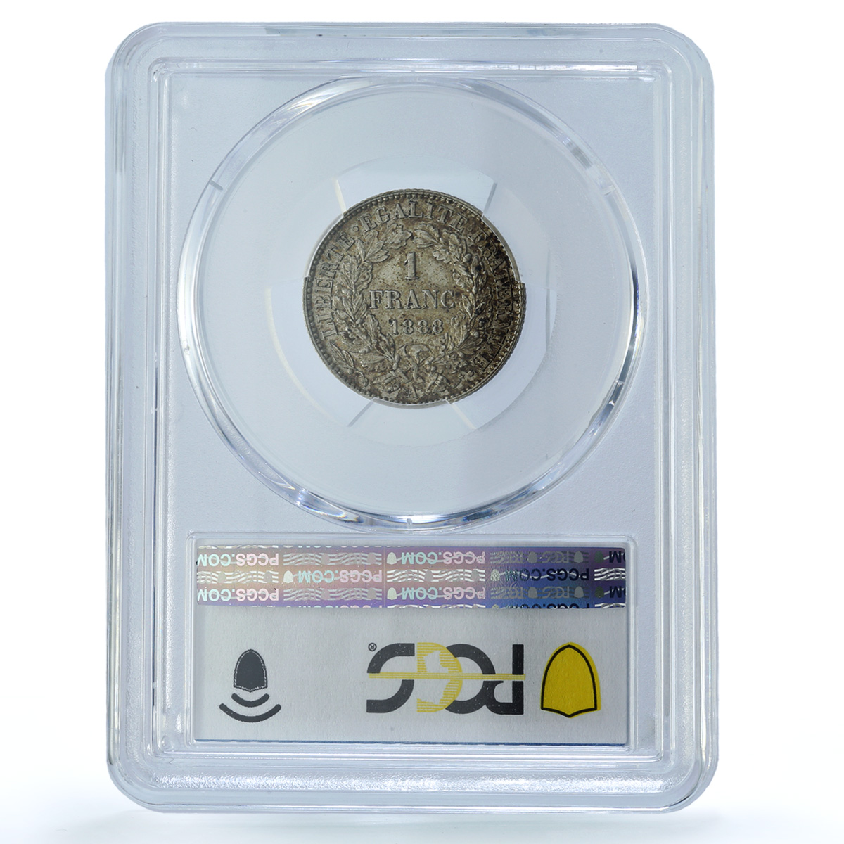 France 1 franc Third Republic KM-822 Fad-465a F-216 MS 62 PCGS silver coin 1888