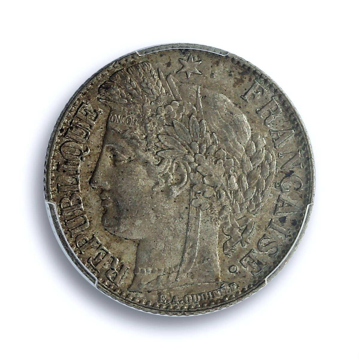 France 1 franc Third Republic KM-822 Fad-465a F-216 MS 62 PCGS silver coin 1888