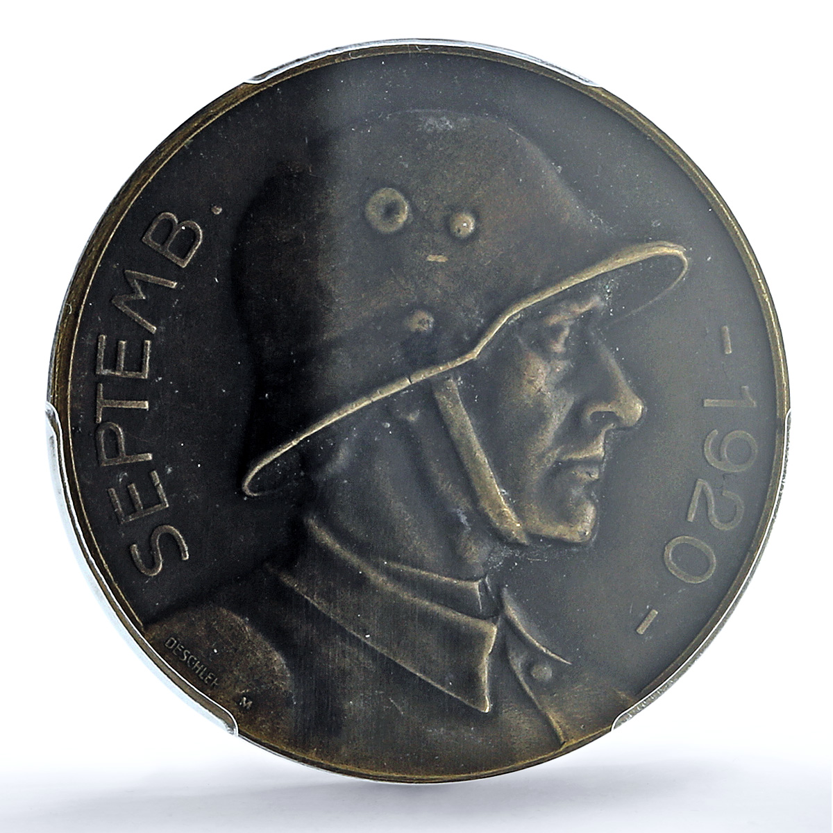 Germany Weimar Shooting 2nd Prize Munchen Munich MS 62 PCGS bronze medal 1920