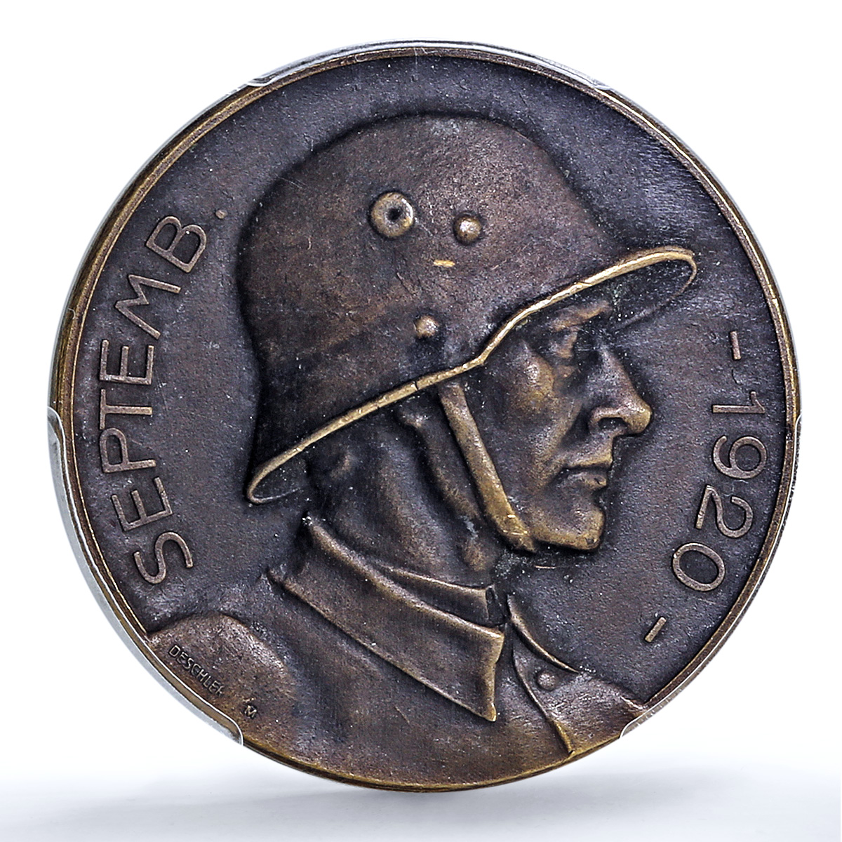 Germany Weimar Shooting 2nd Prize Munchen Munich MS 62 PCGS bronze medal 1920