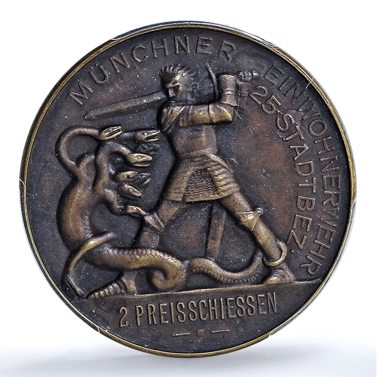 Germany Weimar Shooting 2nd Prize Munchen Munich MS 62 PCGS bronze medal 1920