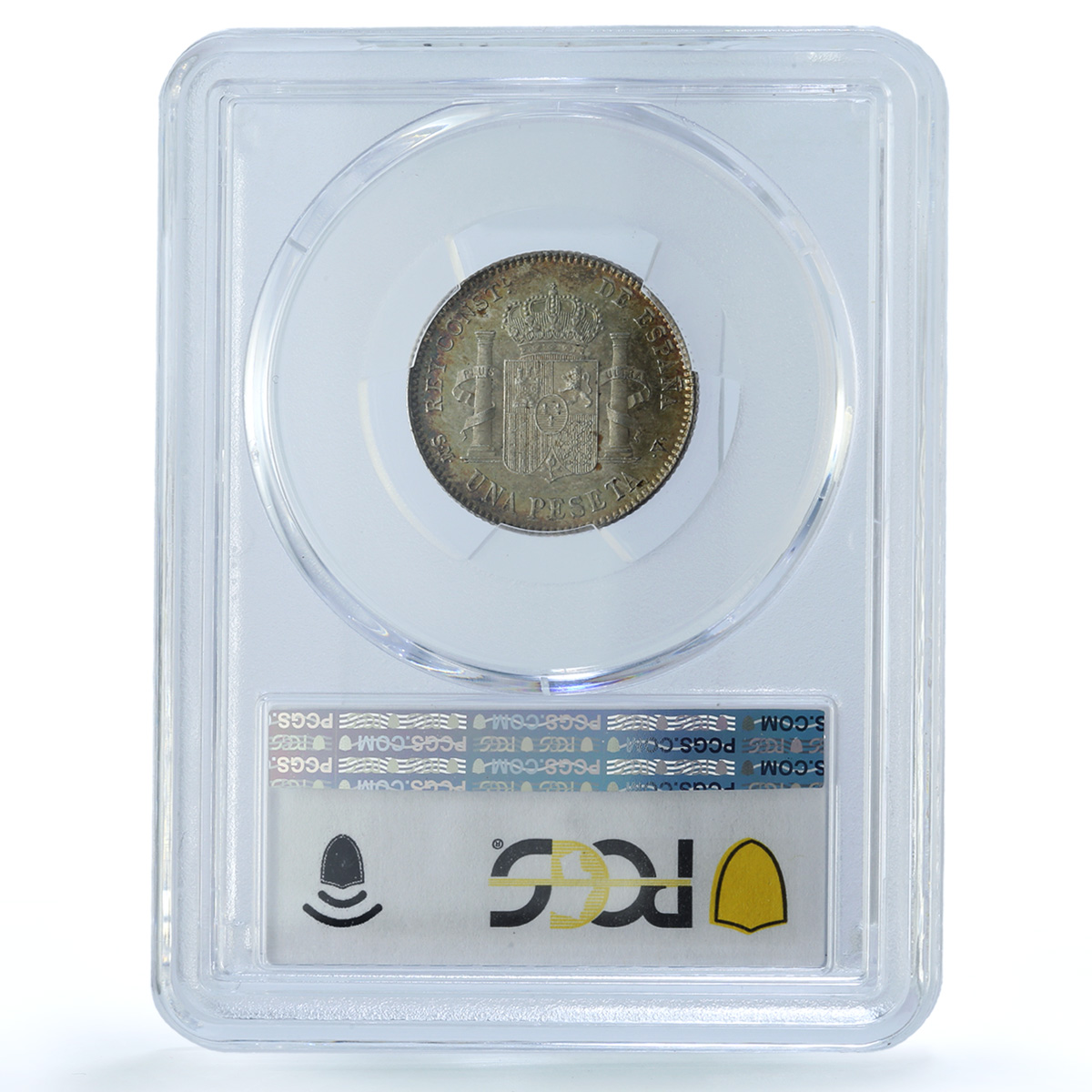 Spain 1 peseta Alfonso XIII KM-721 Cal#49-52 MS 64 PCGS silver coin 1903