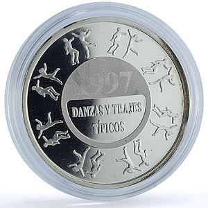 Spain Ibero-American Series III Dances Customs proof silver medal 1997