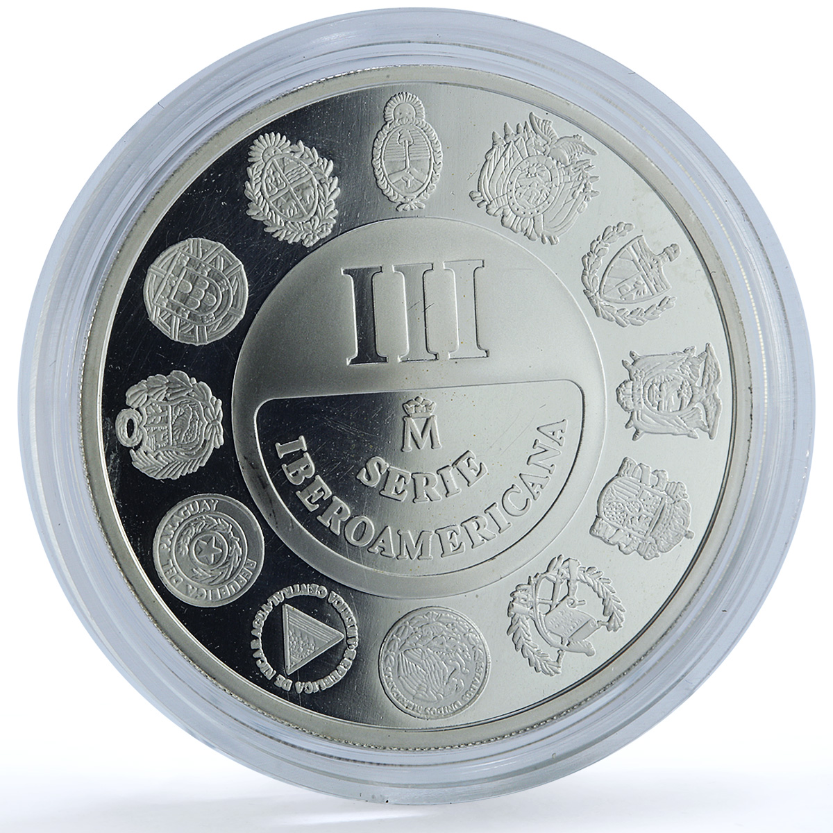 Spain Ibero-American Series III Dances Customs proof silver medal 1997 Spain Ibero-American Series III Dances Customs proof silver medal 1997