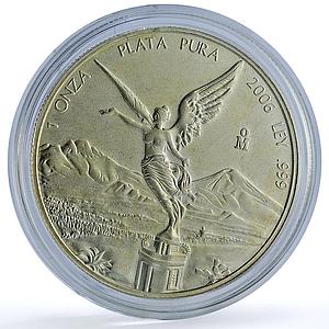 Mexico 1 onza Libertad Angel of Independence KM-639 Bullion silver coin 2006