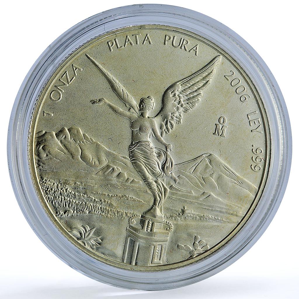 Mexico 1 onza Libertad Angel of Independence KM-639 Bullion silver coin 2006 Mexico 1 onza Libertad Angel of Independence KM-639 Bullion silver coin 2006