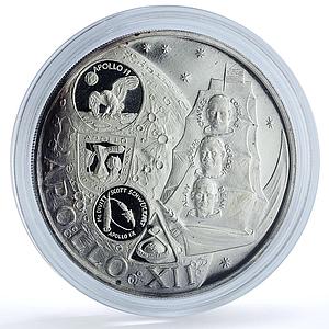 Fujairah 10 riyals Apollo XII KM-5 Space Moon Landing proof silver coin 1969