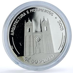 Portugal 10 euros Cathedral Porto Ibero-American Architecture silver coin 2005