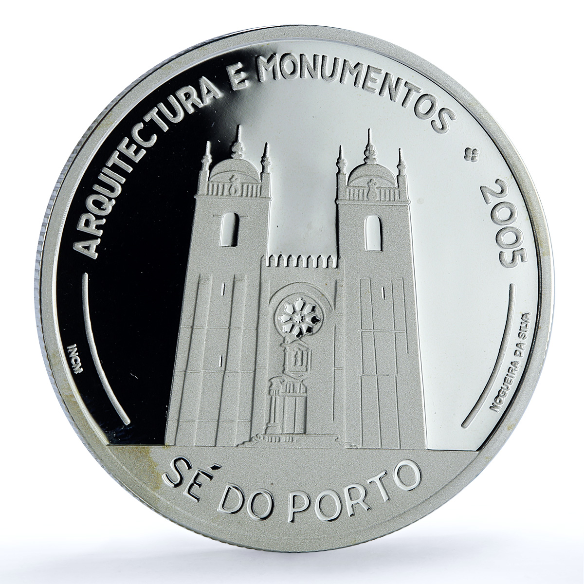 Portugal 10 euros Cathedral Porto Ibero-American Architecture silver coin 2005 Portugal 10 euros Cathedral Porto Ibero-American Architecture silver coin 2005