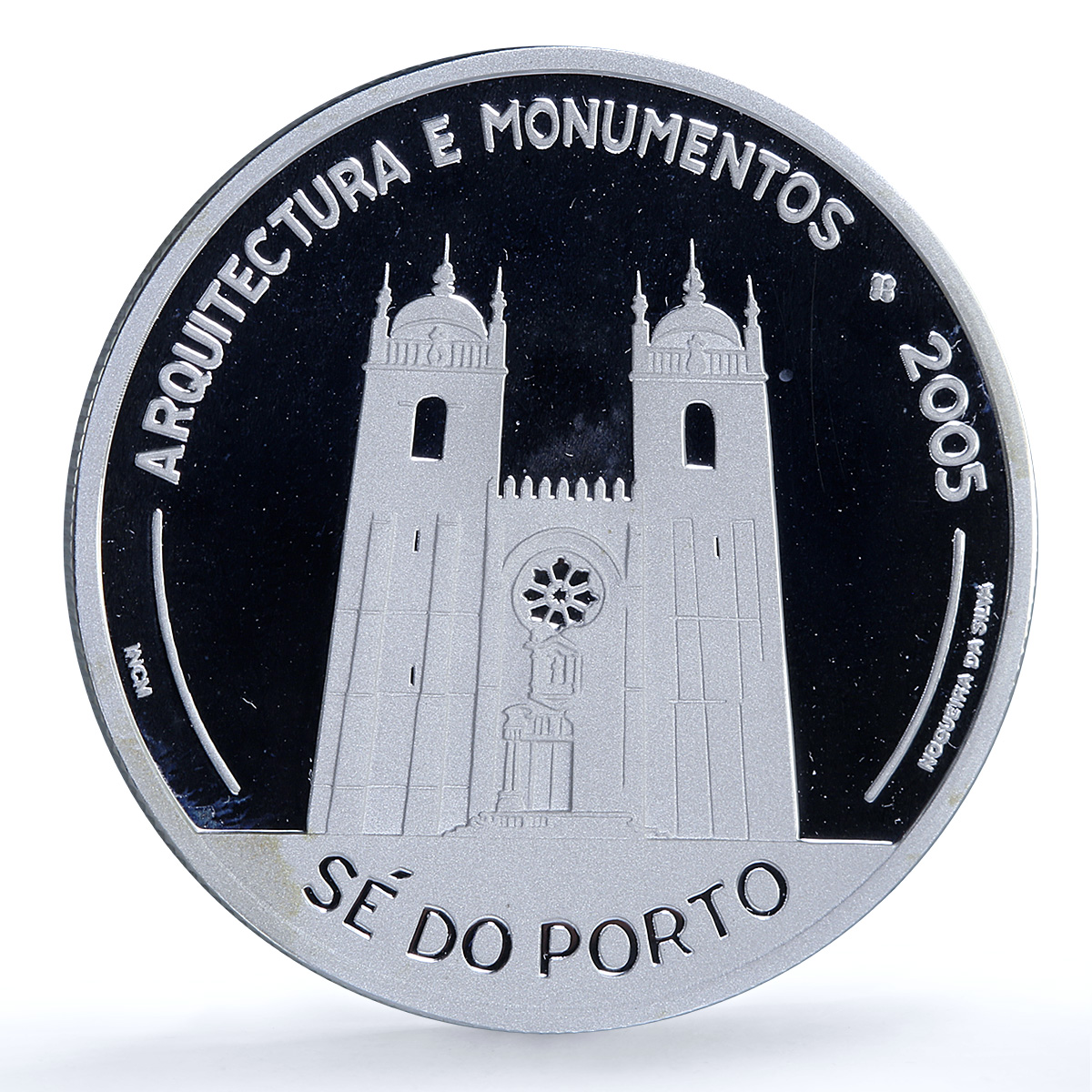 Portugal 10 euros Cathedral Porto Ibero-American Architecture silver coin 2005 Portugal 10 euros Cathedral Porto Ibero-American Architecture silver coin 2005