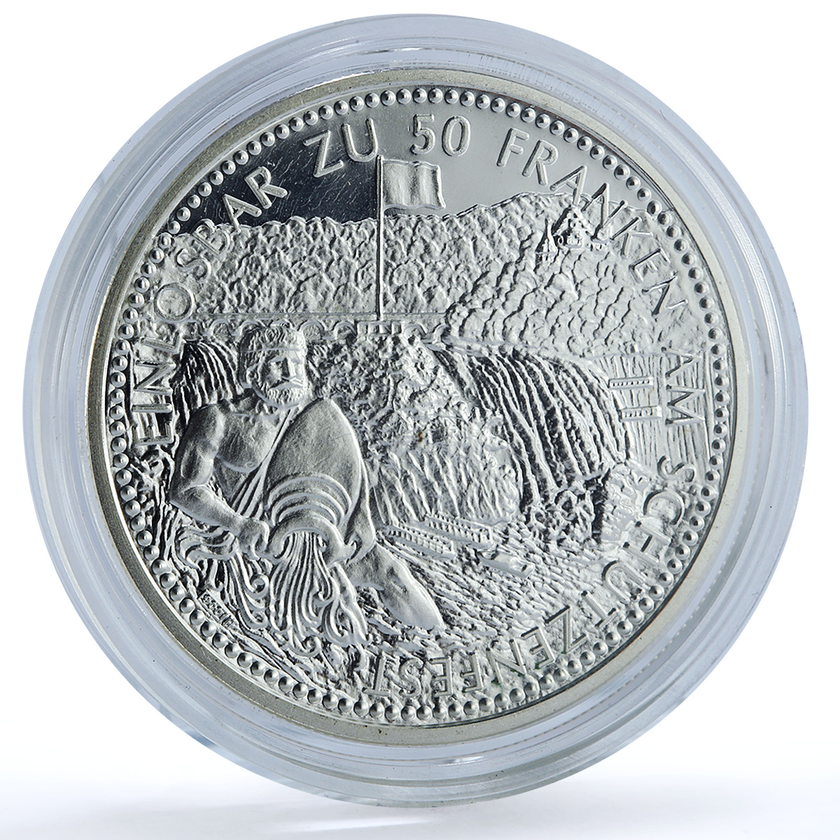 Switzerland 50 francs Schaffhausen Shooting Festival X#S50 Sheep Ag coin 1997