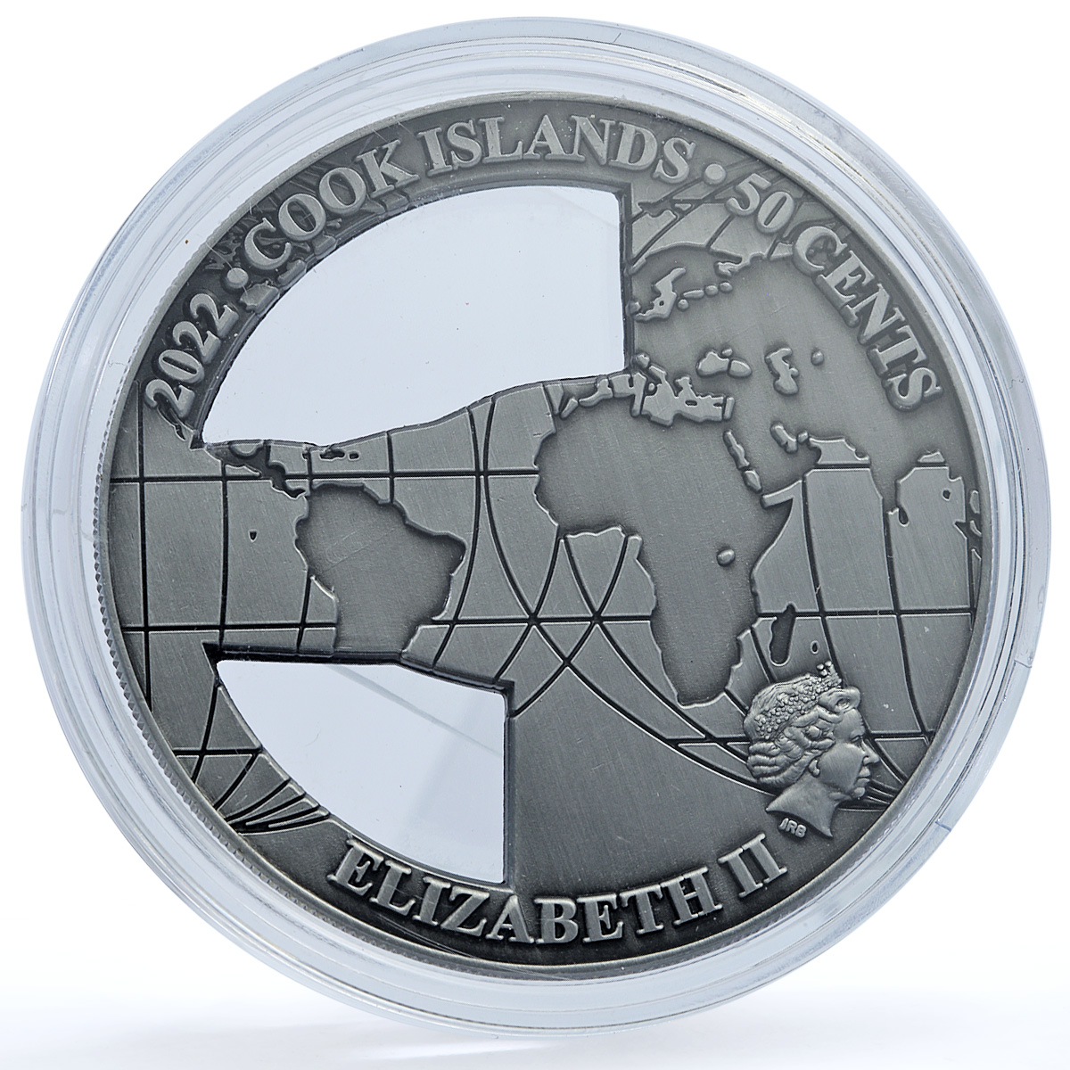 Cook Islands 50 cents Christ Redeemer Brazil KM-3223 Landmarks iron coin 2022 Cook Islands 50 cents Christ Redeemer Brazil KM-3223 Landmarks iron coin 2022