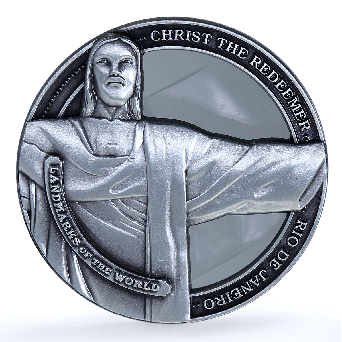Cook Islands 50 cents Christ Redeemer Brazil KM-3223 Landmarks iron coin 2022 Cook Islands 50 cents Christ Redeemer Brazil KM-3223 Landmarks iron coin 2022