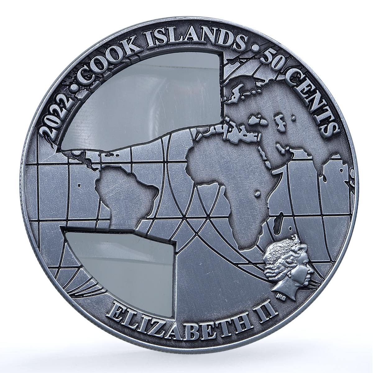 Cook Islands 50 cents Christ Redeemer Brazil KM-3223 Landmarks iron coin 2022 Cook Islands 50 cents Christ Redeemer Brazil KM-3223 Landmarks iron coin 2022