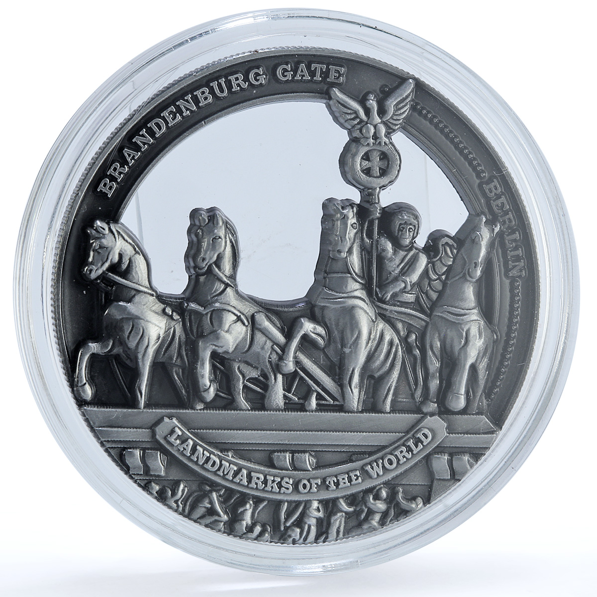Cook Islands 50 cents Brandenburg Gate Germany KM-3213 Landmarks iron coin 2022 Cook Islands 50 cents Brandenburg Gate Germany KM-3213 Landmarks iron coin 2022