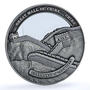 Cook Islands 50 cents Great Wall China KM-3216 Landmarks iron coin 2022