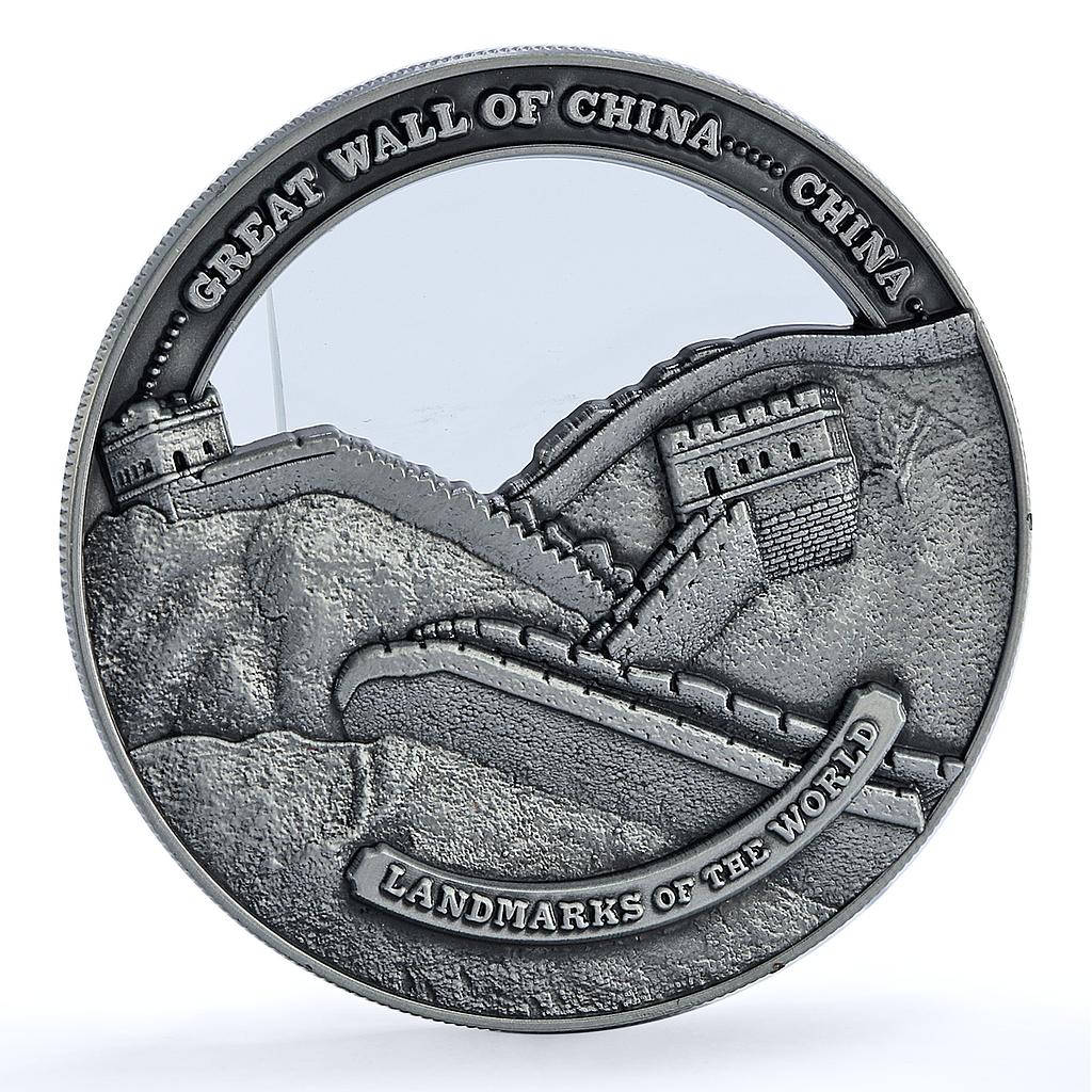 Cook Islands 50 cents Great Wall China KM-3216 Landmarks iron coin 2022 Cook Islands 50 cents Great Wall China KM-3216 Landmarks iron coin 2022