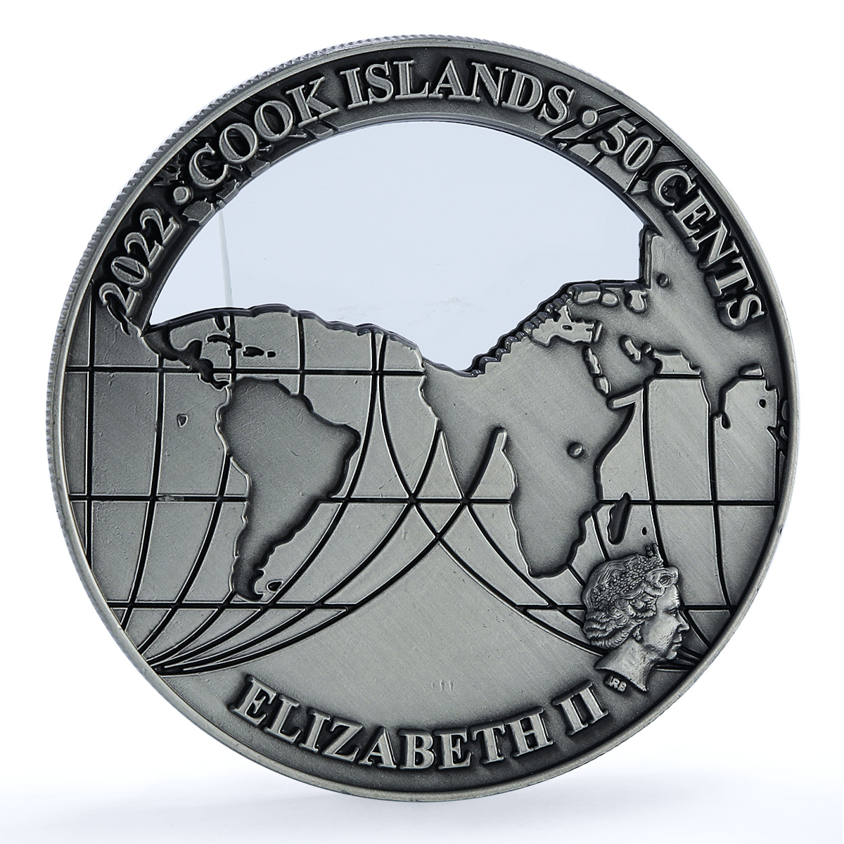 Cook Islands 50 cents Great Wall China KM-3216 Landmarks iron coin 2022 Cook Islands 50 cents Great Wall China KM-3216 Landmarks iron coin 2022