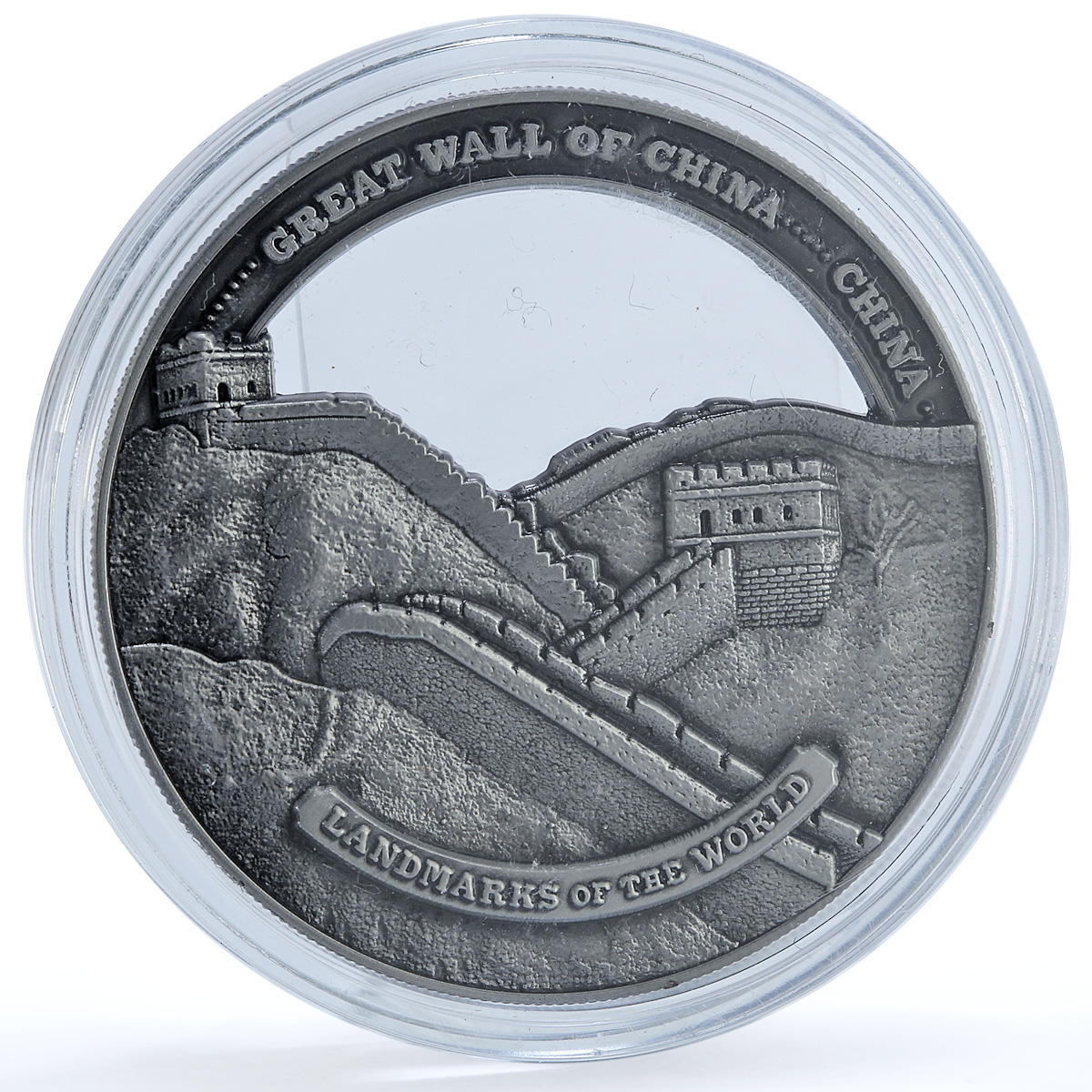 Cook Islands 50 cents Great Wall China KM-3216 Landmarks iron coin 2022 Cook Islands 50 cents Great Wall China KM-3216 Landmarks iron coin 2022