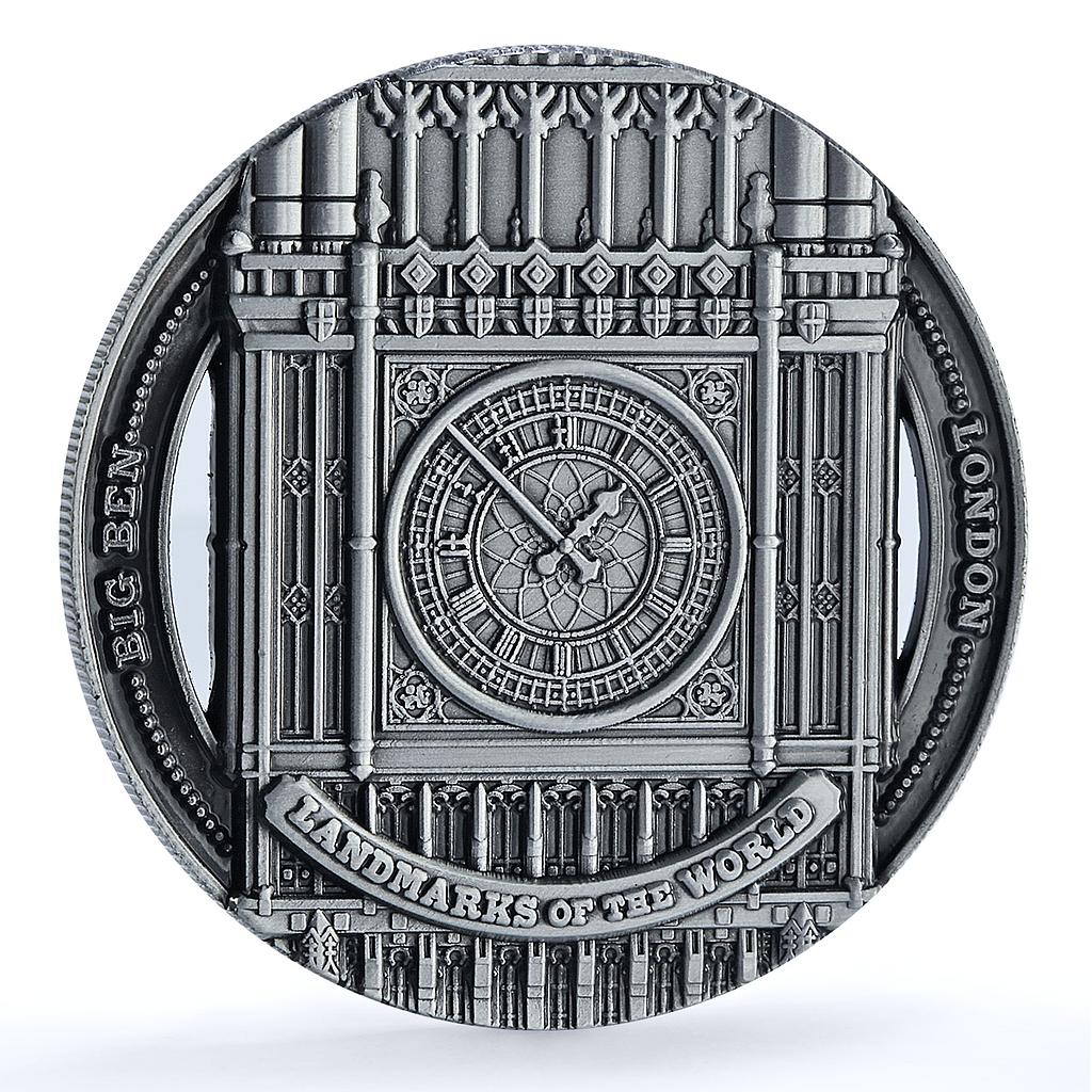 Cook Islands 50 cents Big Ben Britain KM-3212 Landmarks iron coin 2022