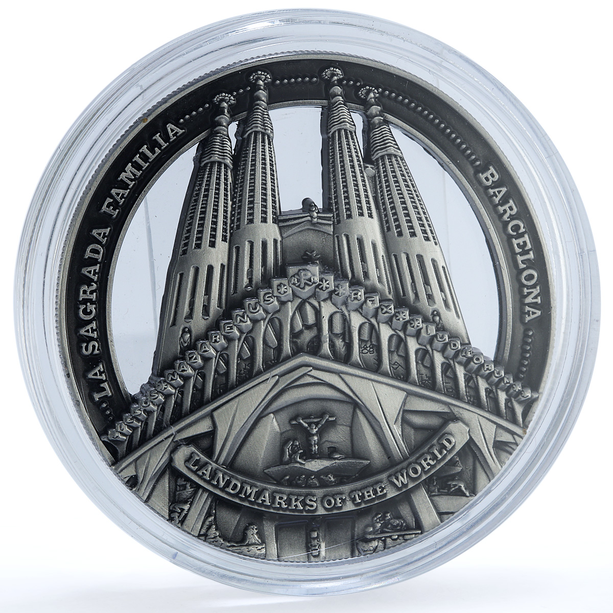 Cook Islands 50 cents Sagrada Familia Barcelona KM-3217 Landmarks iron coin 2022