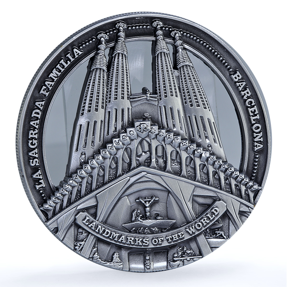 Cook Islands 50 cents Sagrada Familia Barcelona KM-3217 Landmarks iron coin 2022