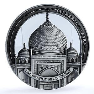 Cook Islands 50 cents Taj Mahal India KM-3221 Landmarks iron coin 2022