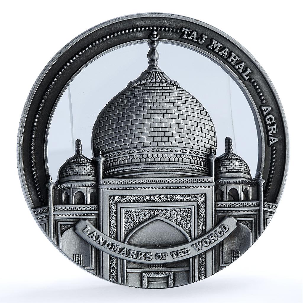 Cook Islands 50 cents Taj Mahal India KM-3221 Landmarks iron coin 2022 Cook Islands 50 cents Taj Mahal India KM-3221 Landmarks iron coin 2022