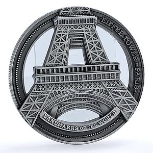 Cook Islands 50 cents Eiffel Tower Paris France KM-3214 Landmarks iron coin 2022